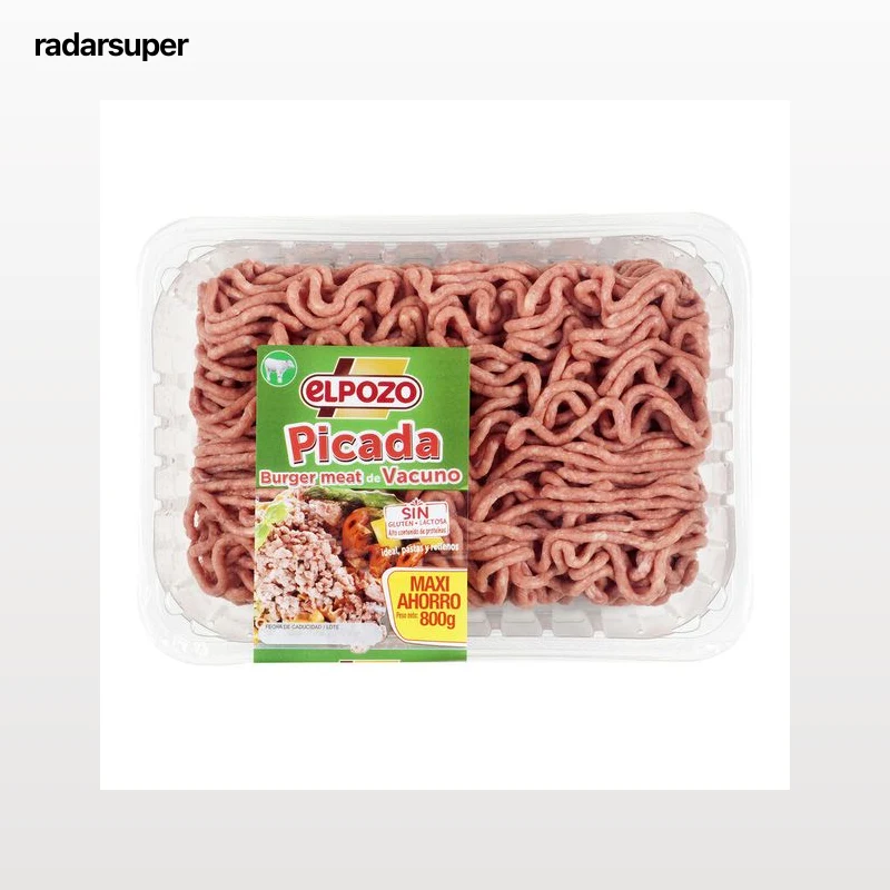Burger meat vacuno ElPozo 800g