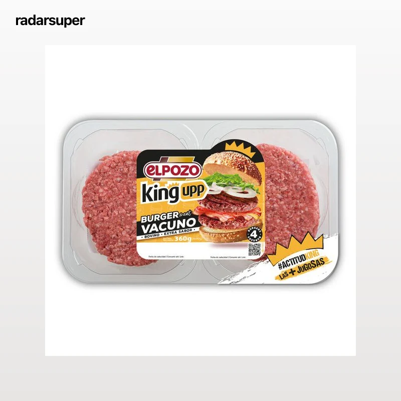 Burger meat vacuno El Pozo King 360g