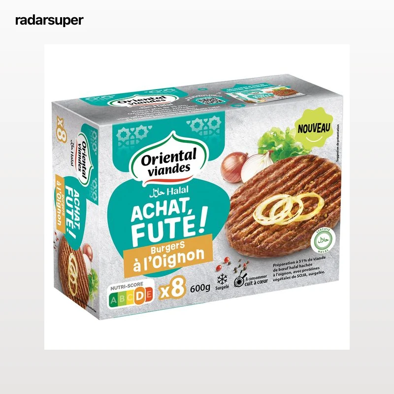 Burgers A l'Oignon Halal ORIENTAL VIA… — Prix chez Carrefour | RadarSuper