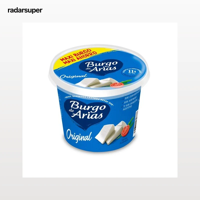 BURGO DE ARIAS Queso fresco BURGO DE ARIAS tarrina de 500 g.
