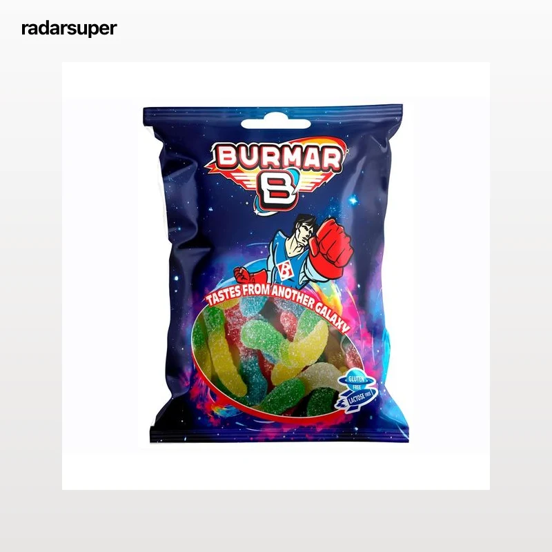 BURMAR Caramelos de goma gusanos pica 100 g.