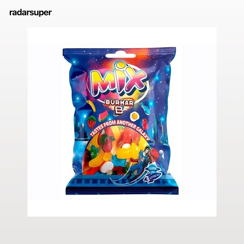 BURMAR Caramelos de goma, mini mix brillo 100 g.
