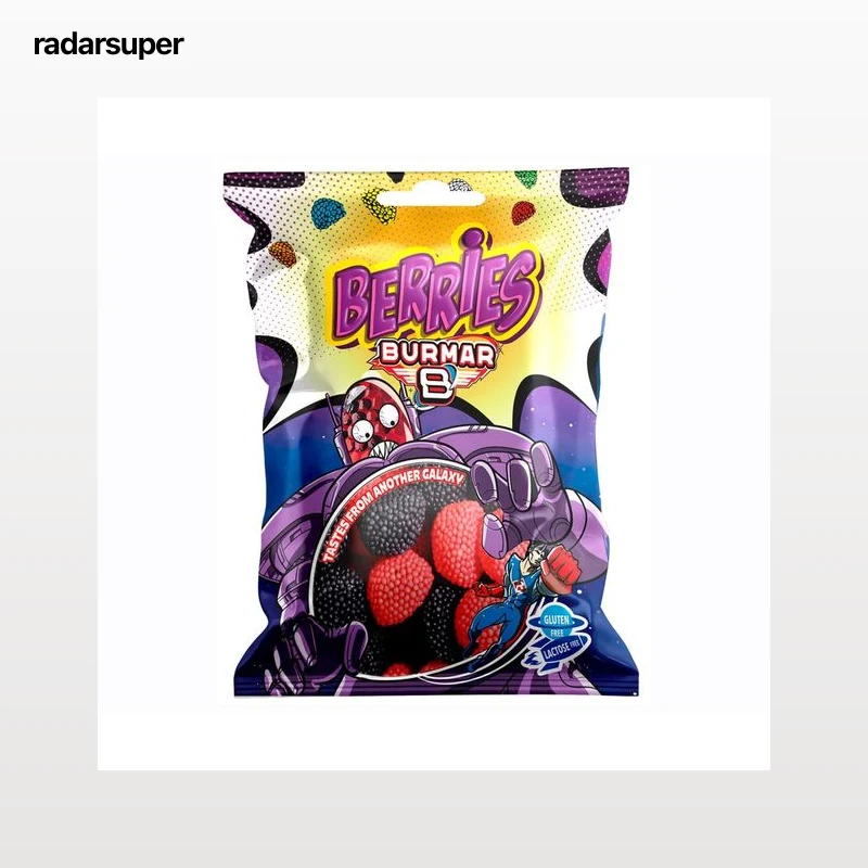 BURMAR Caramelos de goma, moras 100 G.
