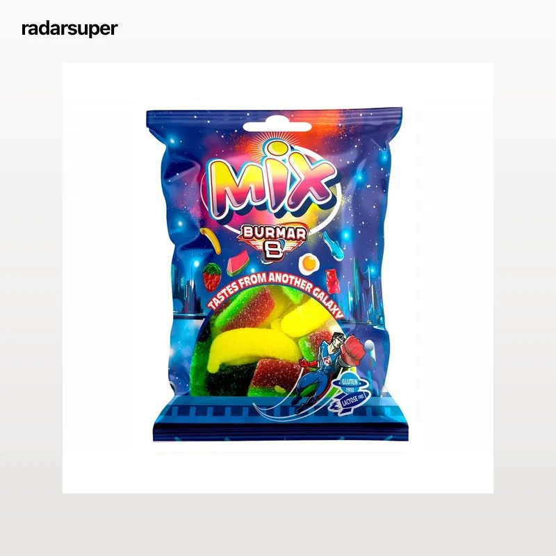 BURMAR Caramelos de goma, mxto grande con azúcar 100 g.