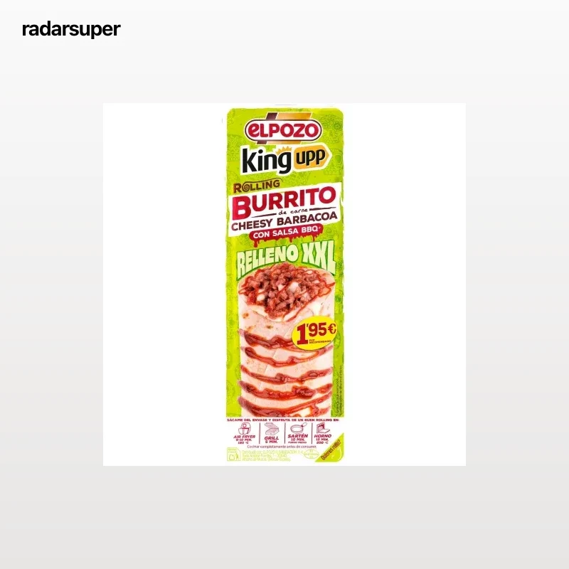 Burrito de carne cheesy barbacoa ElPozo 160 g.