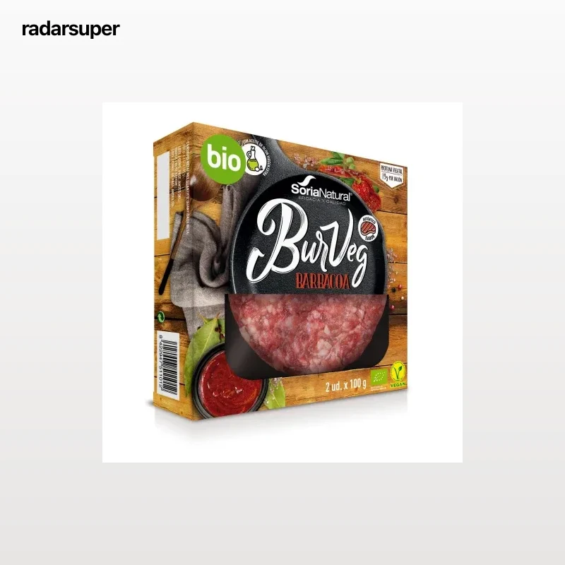 Burveg barbacoa ecológico Soria Natural pack de 2 unidades de 100 g.