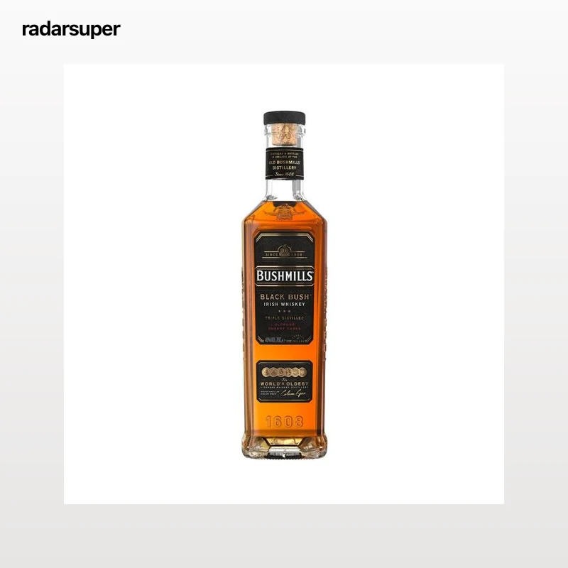 BUSHMILLS Black bush Whisky irlandés de triple destilación botella 70 cl.