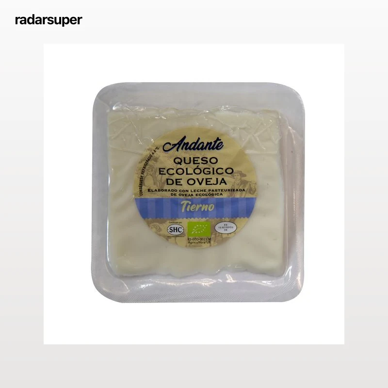 CABALLERO ANDANTE Queso de oveja tierno ecológico 200 g.
