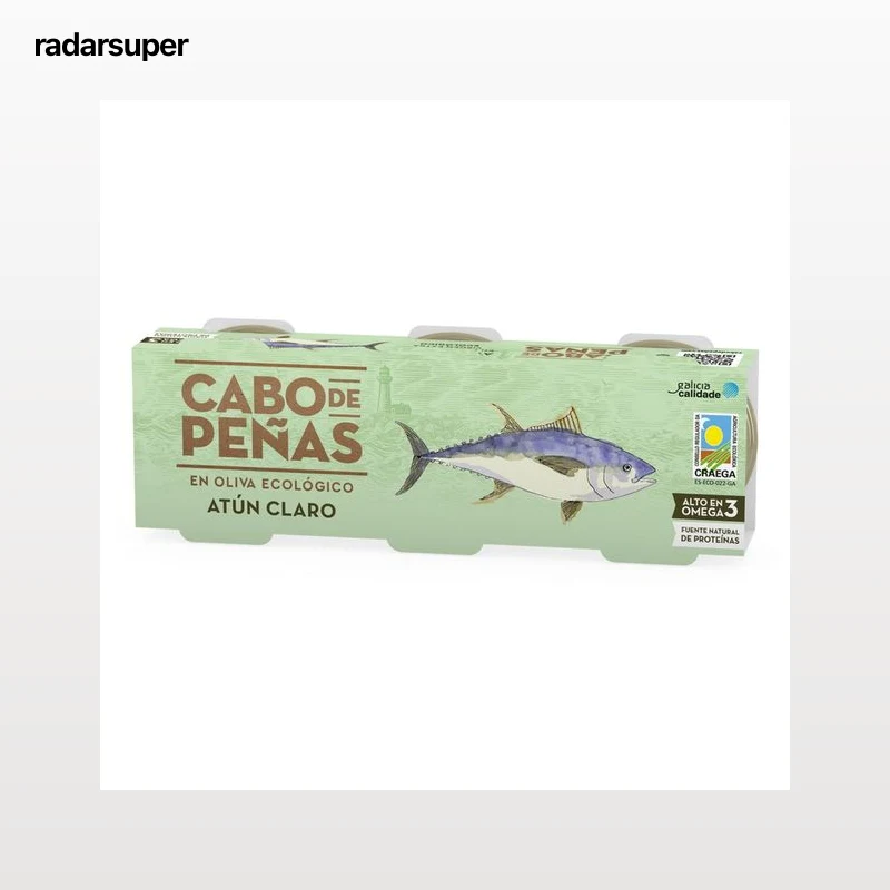 CABO DE PEÑAS Atún claro en aceite de oliva ecológico CABO DE PEÑAS 156 g.