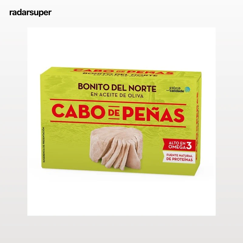 CABO DE PEÑAS Bonito del norte en aceite de oliva lata de 72 g.