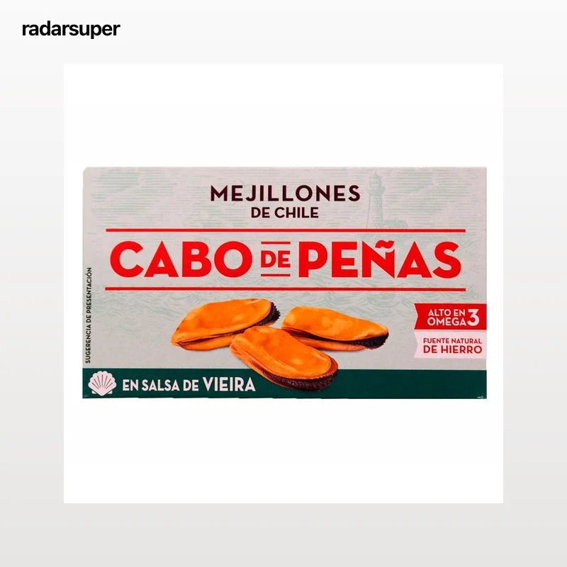 CABO DE PEÑAS Mejillones chile en salsa de vieira 45 g.