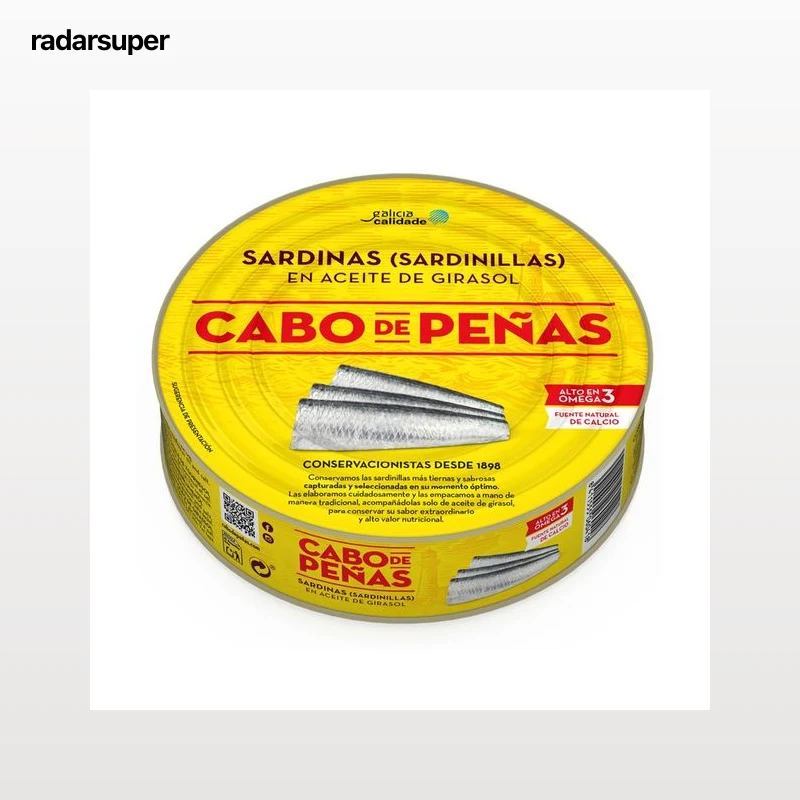 CABO DE PEÑAS Sardinillas en aceite de girasol lata de 385 g.