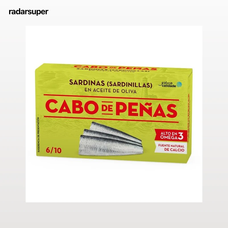 CABO DE PEÑAS Sardinillas en aceite de oliva lata de 60 g.