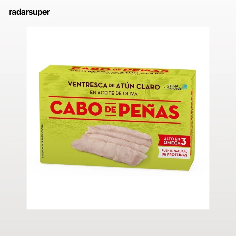 CABO DE PEÑAS Ventresca en aceite de oliva en filetes lata de 73 g.