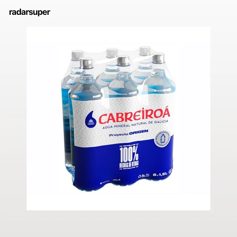 CABREIROA Agua mineral pack de 6 uds. x 1,5 l.