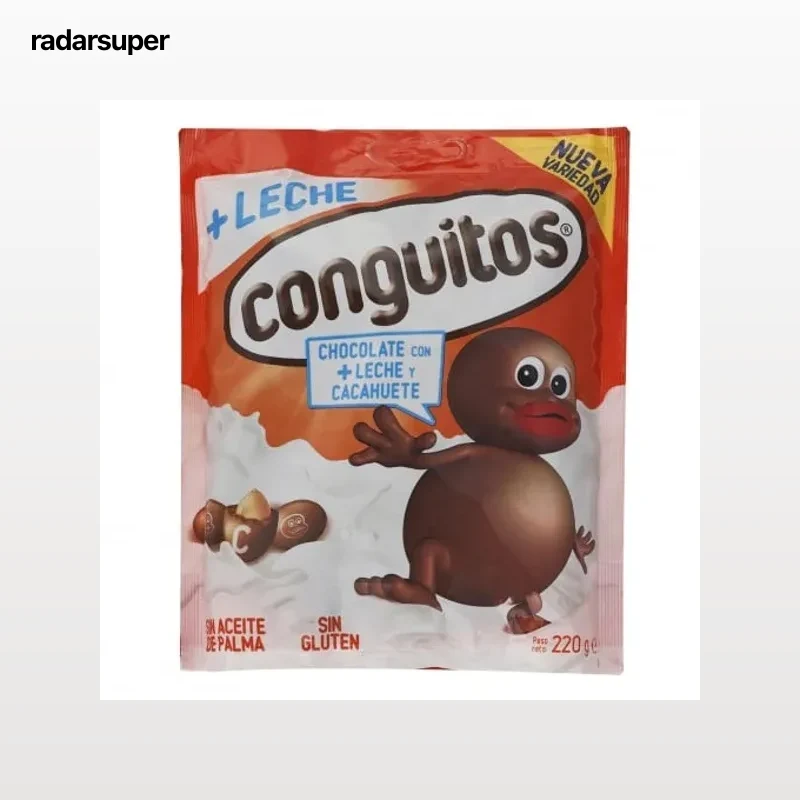 Cacahuete cubierto de chocolate con leche Conguitos sin gluten doy pack 220 g.