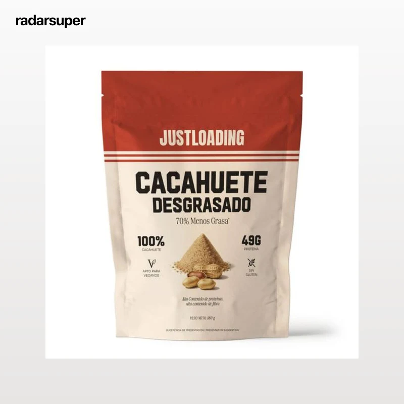 Cacahuete desgrasado en polvo Just Loading 180g