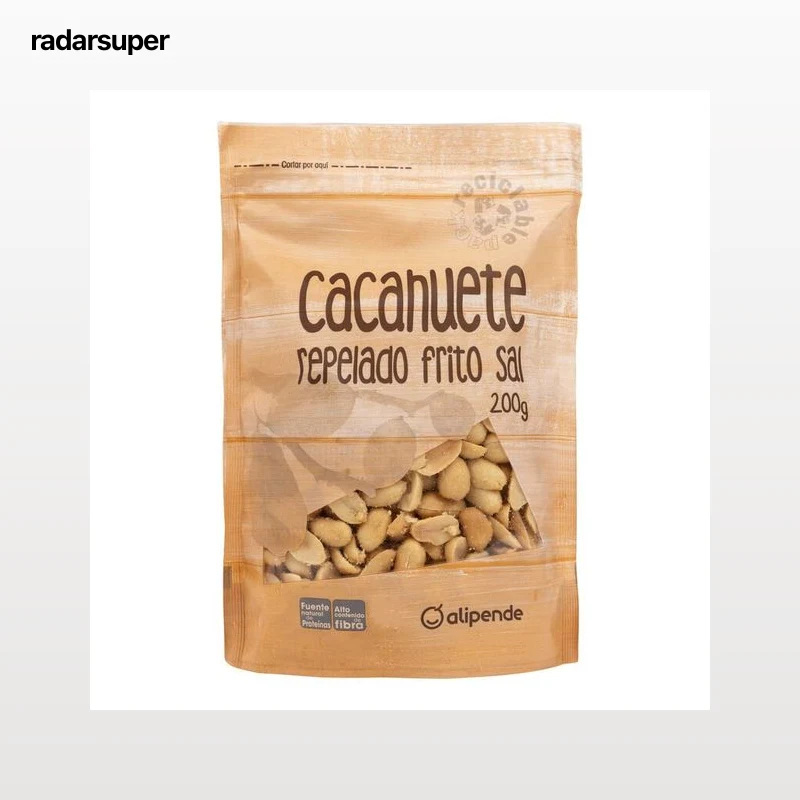 Cacahuete frito repelado con sal Alipende 200g