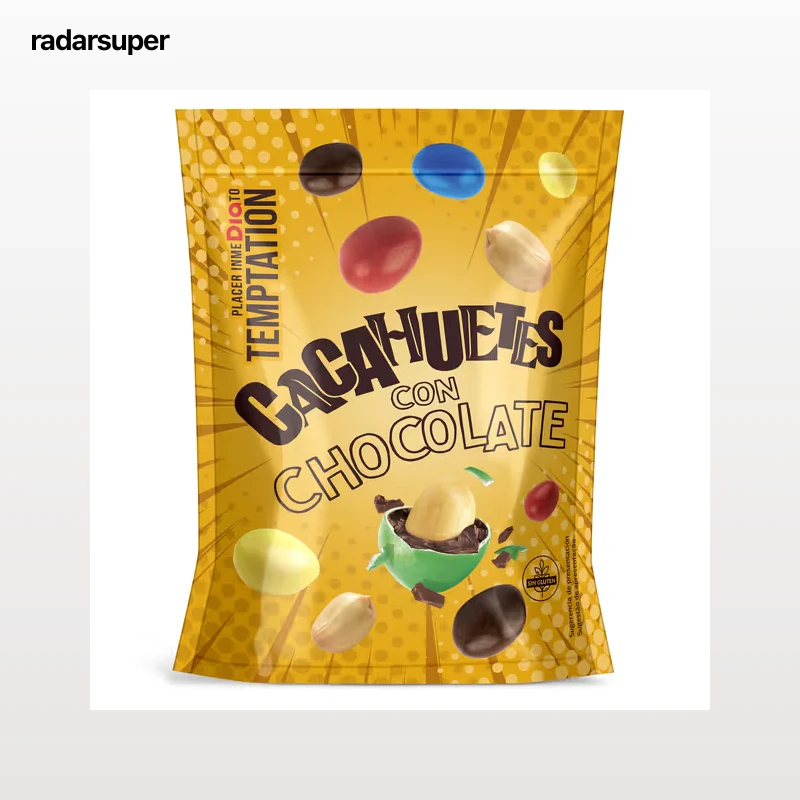 Cacahuetes cubiertos de chocolate de colores Dia Temptation 180 g