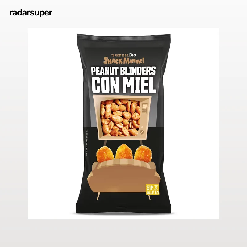 Cacahuetes fritos con miel Dia Snack Maniac 200 g