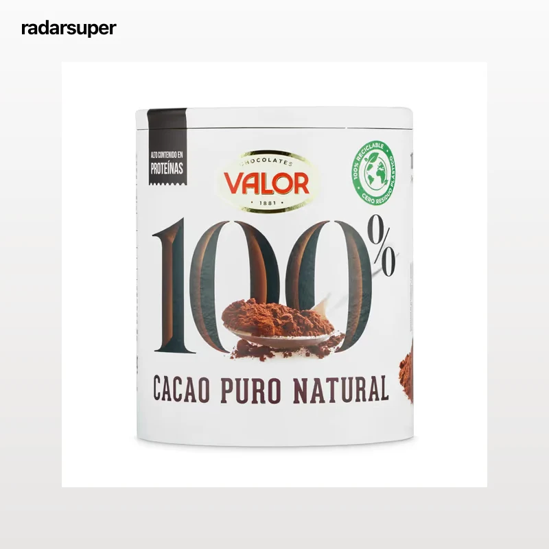 Cacao puro en polvo Valor 250 g
