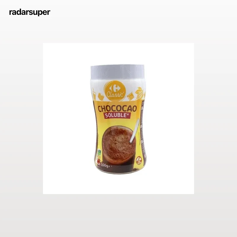 Cacao soluble Carrefour Classic sin gluten 500 g.
