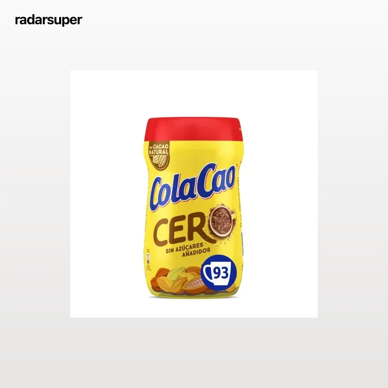 Cacao soluble Cola Cao Cero sin azúcar añadido 700 g.