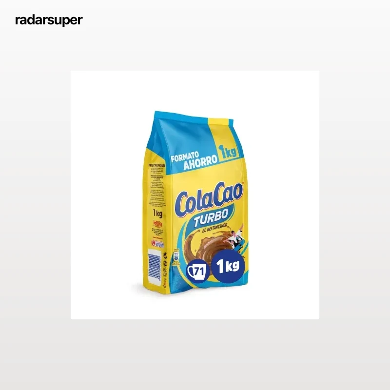 Cacao soluble instantáneo Cola Cao Turbo 1 kg.