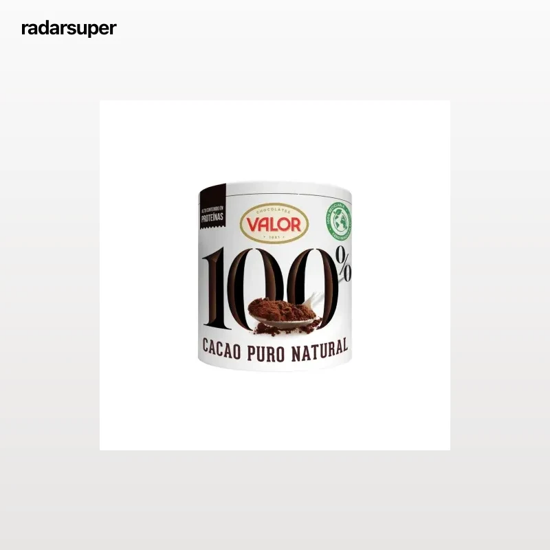 Cacao soluble natural 100% Valor sin gluten 250 g.