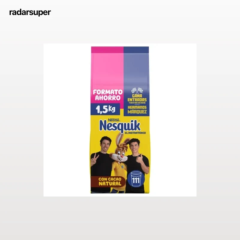 Cacao soluble Nesquik sin gluten 1,5 kg.