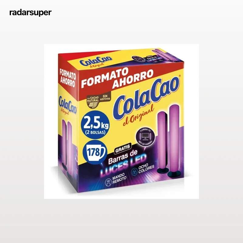 Cacao soluble original Cola Cao 2,5 kg.