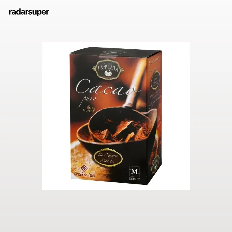 Cacao soluble puro La Plata sin gluten 250 g.