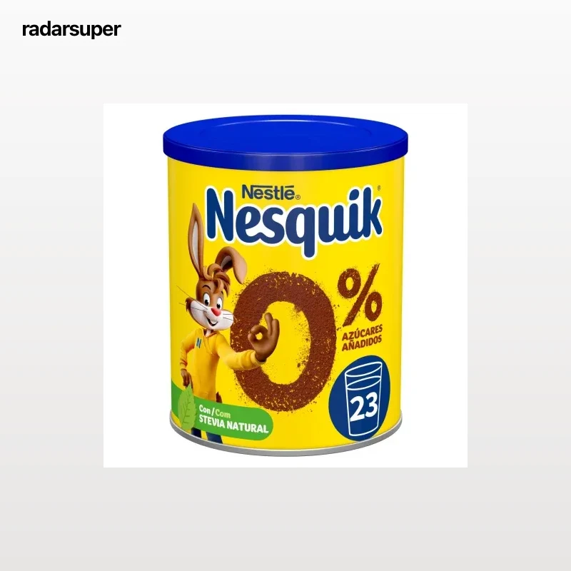 Cacao soluble sin azúcar añadido Nestlé Nesquik sin gluten 320 g.