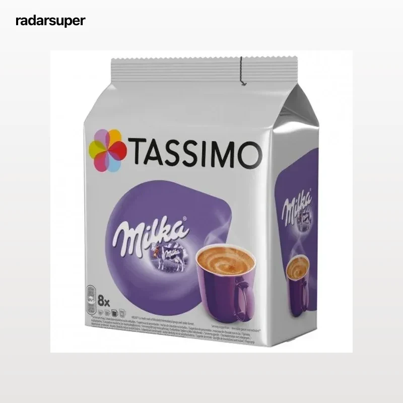 Cacao y Leche en Cápsulas Milka Tassimo 8 unidades 42 g.