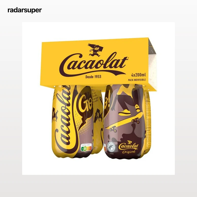 CACAOLAT Batido de cacao UHT CACAOLAT Original 4 x 200 ml.