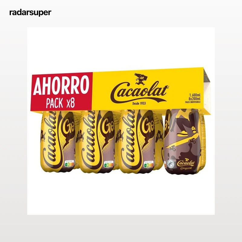 CACAOLAT Batido de cacao UHT CACAOLAT Original 8 x 200 g.