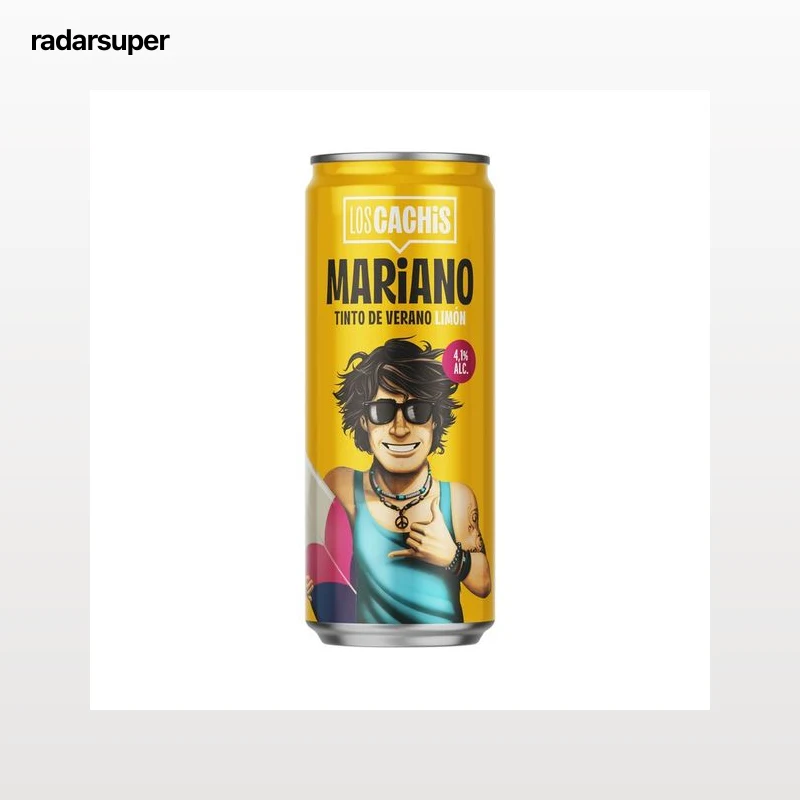 LOS CACHIS Mariano Tinto de verano con limón lata 33 cl.