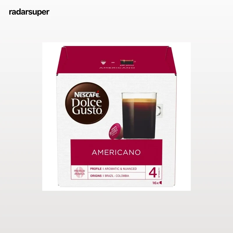 Café americano en cápsulas Nescafé Dolce Gusto 16 ud.