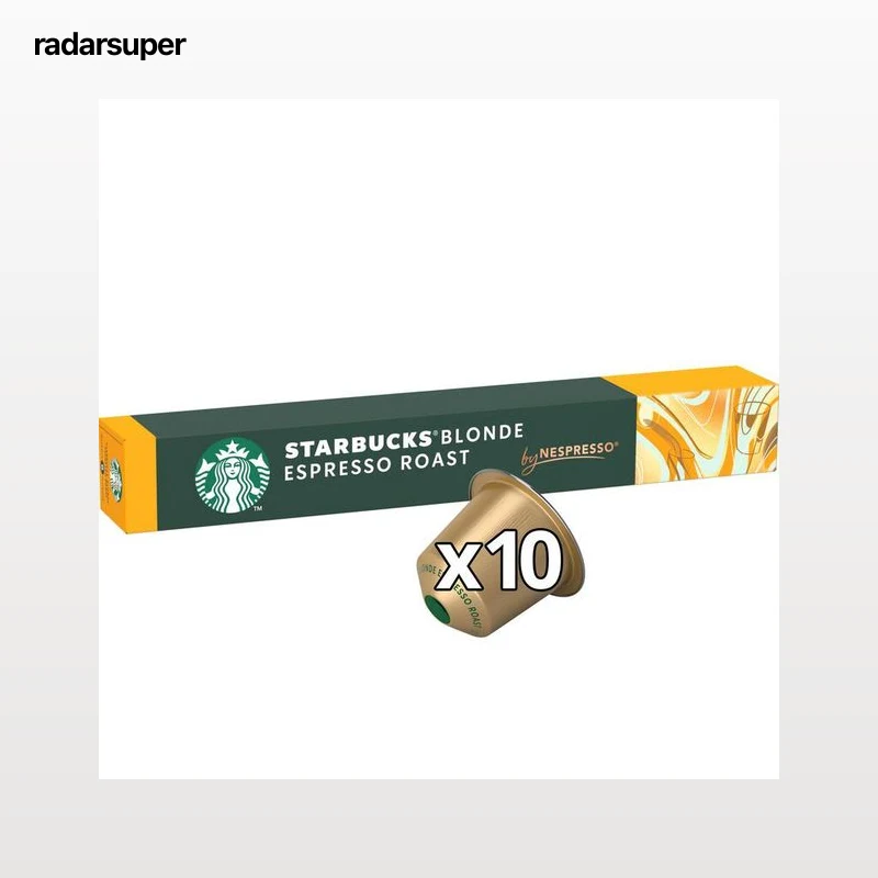 Café Blonde Espresso Roast Intensidad 6 Starbucks Nespresso  10 Cápsulas