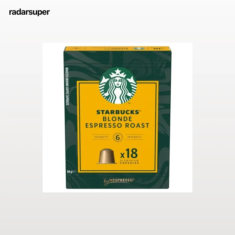 Café cápsulas blonde espresso roast Starbucks compatible con Nespresso 18 ud.
