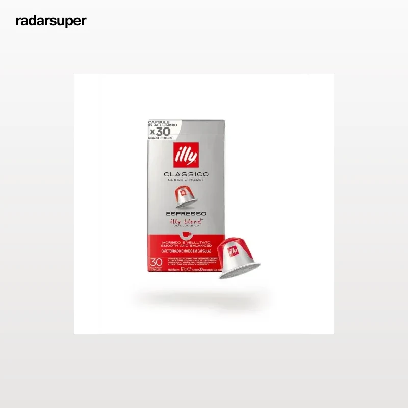 Café cápsulas classic Illy compatible con Nespresso 30 ud.