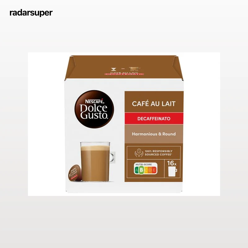 CAFÉ CÁPSULAS DOLCE GUSTO CAFE AU LAIT DECAF 16 UN
