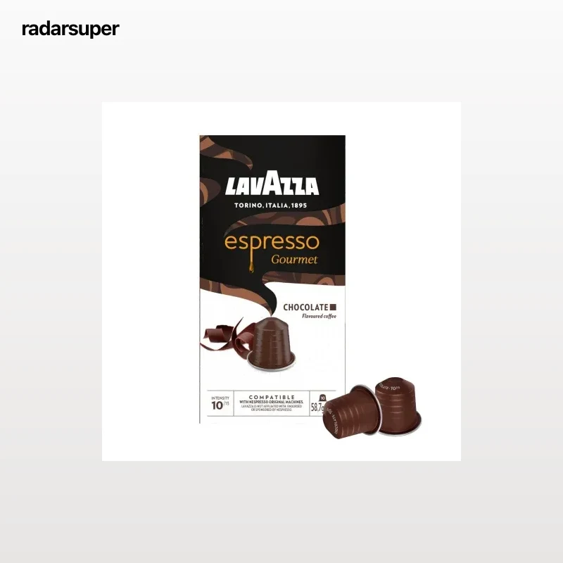 Café cápsulas espresso chocolate Lavazza compatible con Nespresso 10 ud.
