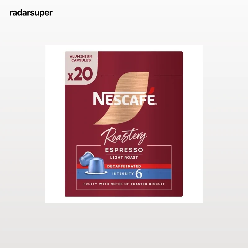 Café cápsulas espresso descafeinado Roastery Nescafé 20 unidades.