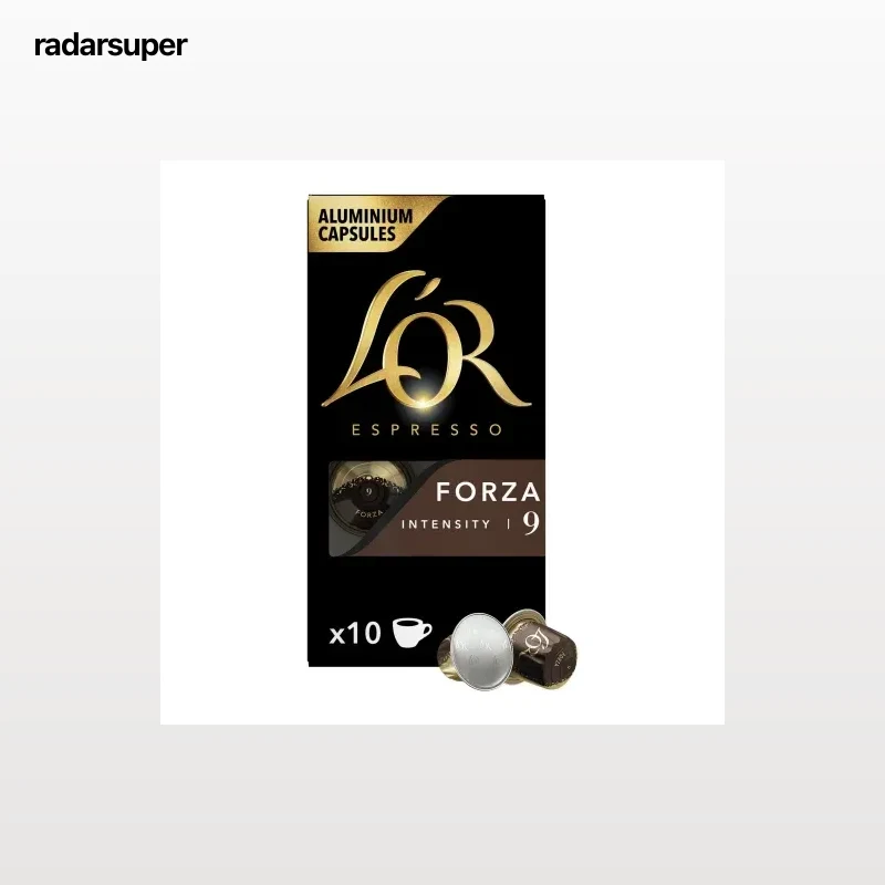Café cápsulas espresso forza L'Or compatible con Nespresso 10 ud.