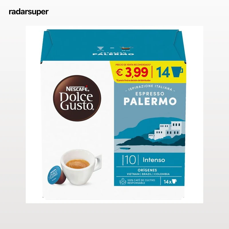 Café en cápsulas espresso Palermo Dolce Gusto 14 cápsulas