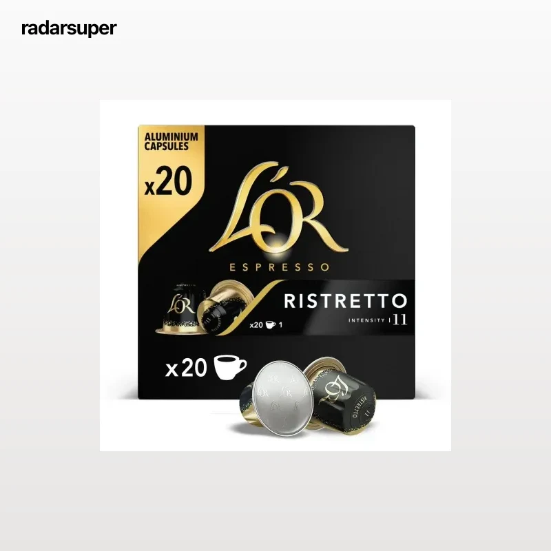 Café cápsulas espresso ristretto L'Or compatible con Nespresso 20 ud.