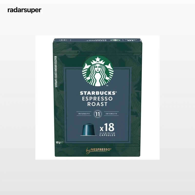 Café cápsulas espresso roast Starbucks compatible con Nespresso 18 ud.