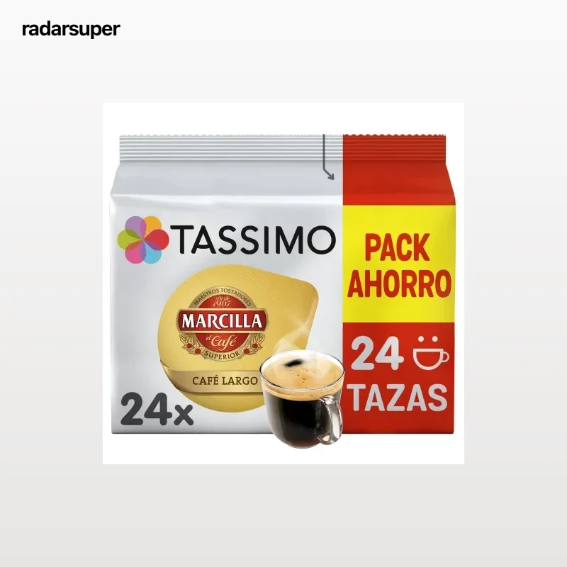 Café cápsulas largo Tassimo Marcilla 24 ud.