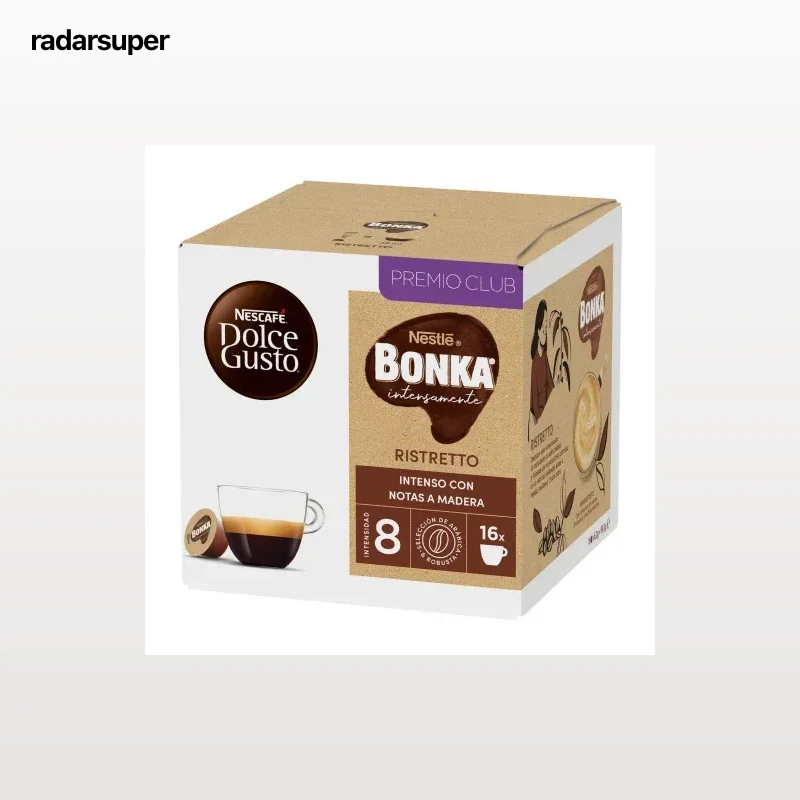 Café cápsulas ristretto Bonka Nescafé Dolce Gusto 16 ud.